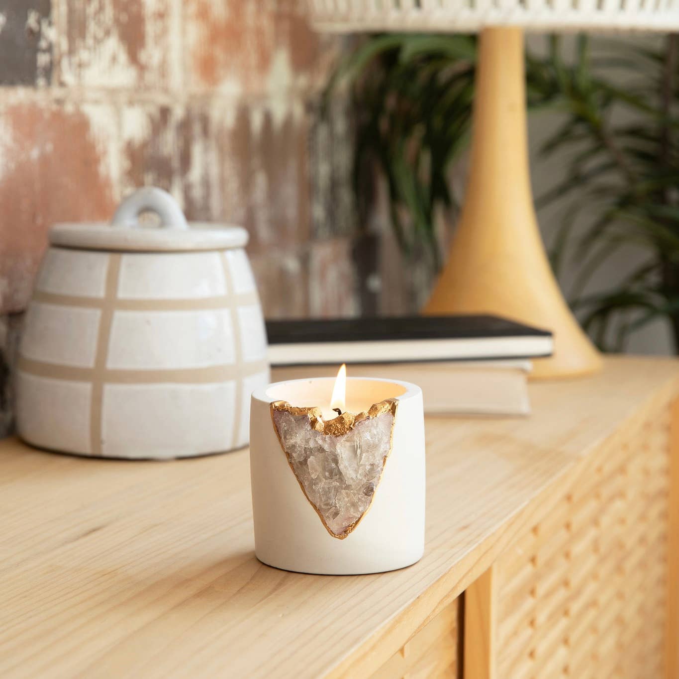 Sweet Musk Geode Candle - The Collective Park City