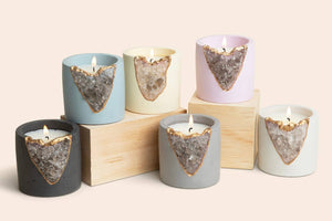Sweet Musk Geode Candle - The Collective Park City