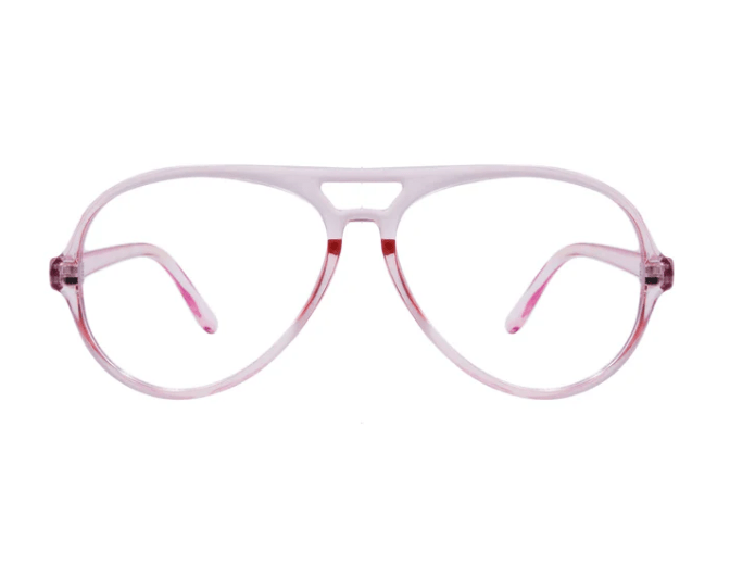 Sydney Clear Pink Aviator Readers - The Collective Park City