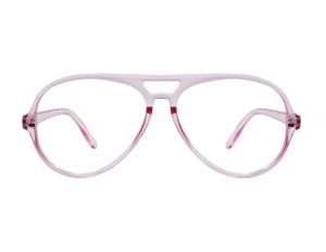 Sydney Clear Pink Aviator Readers - The Collective Park City