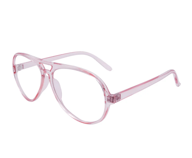 Sydney Clear Pink Aviator Readers - The Collective Park City