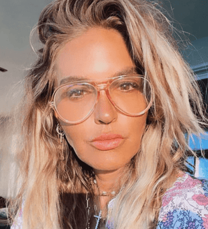 Sydney Clear Pink Aviator Readers - The Collective Park City