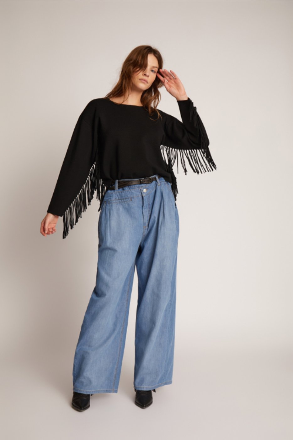 Tagillu Fringed Sweater - The Collective Park City