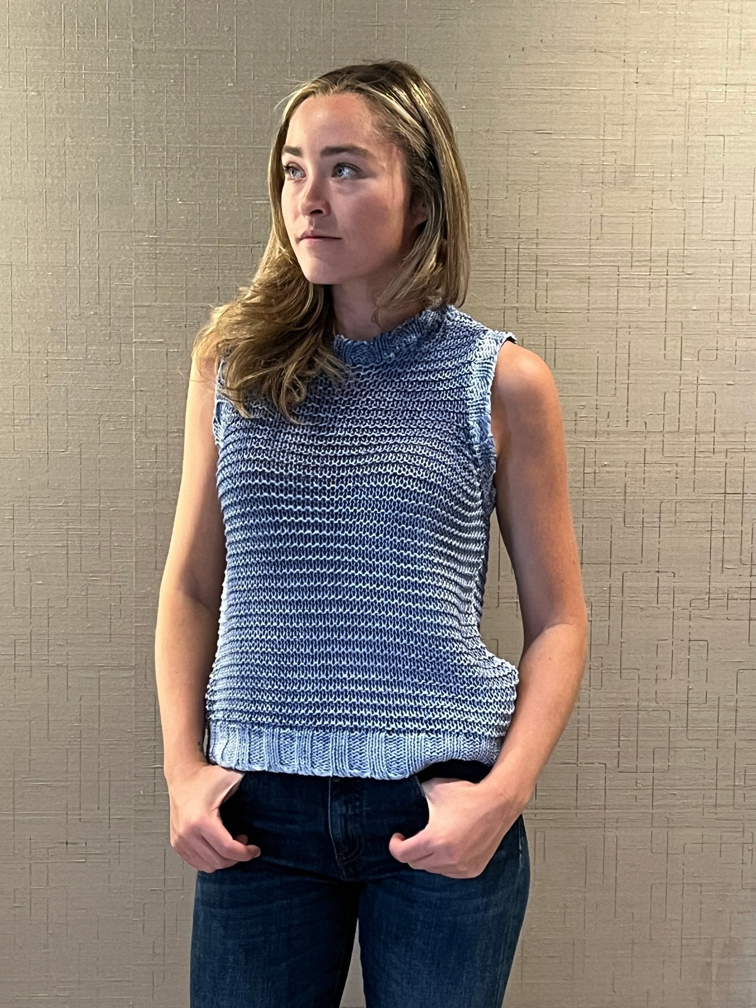 Tahiti Chunky Vest Sweater - The Collective Park City