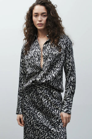 Tailored Button - Down Blouse - The Collective Park City