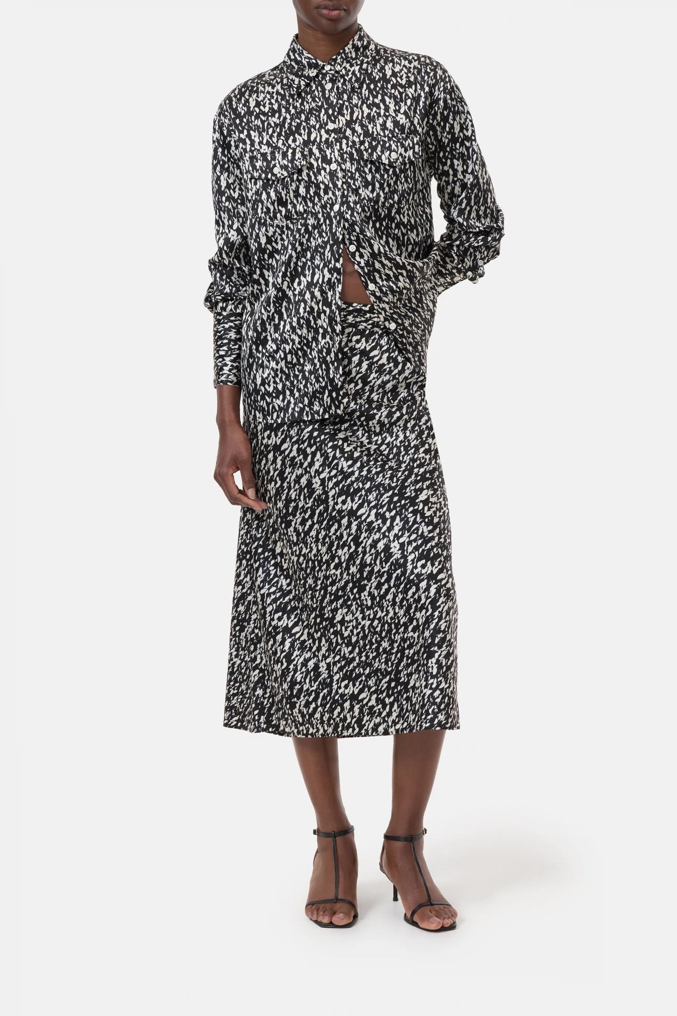 Tailored Button - Down Blouse - The Collective Park City