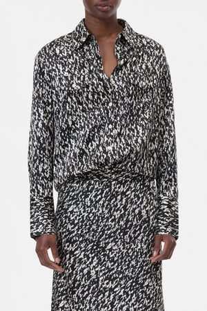 Tailored Button - Down Blouse - The Collective Park City