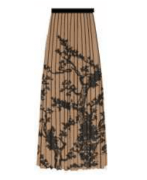 Taulla Pleated Skirt - Floral - The Collective Park City