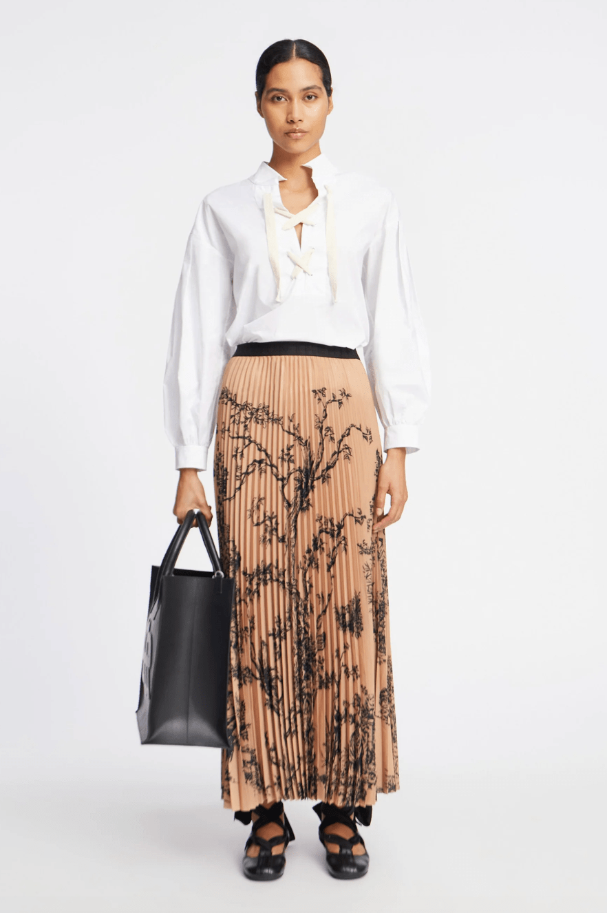 Taulla Pleated Skirt - Nature - The Collective Park City