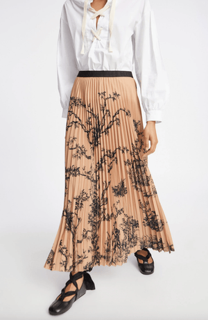 Taulla Pleated Skirt - Nature - The Collective Park City