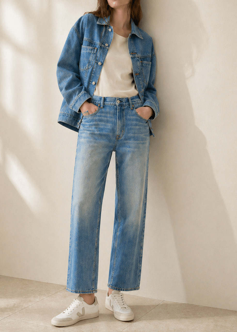 Taylor Boxy Straight Fit Jean - Key West - The Collective Park City