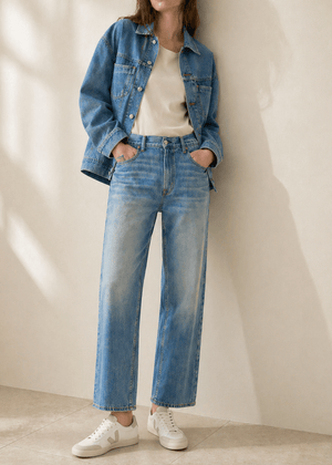 Taylor Boxy Straight Fit Jean - Key West - The Collective Park City