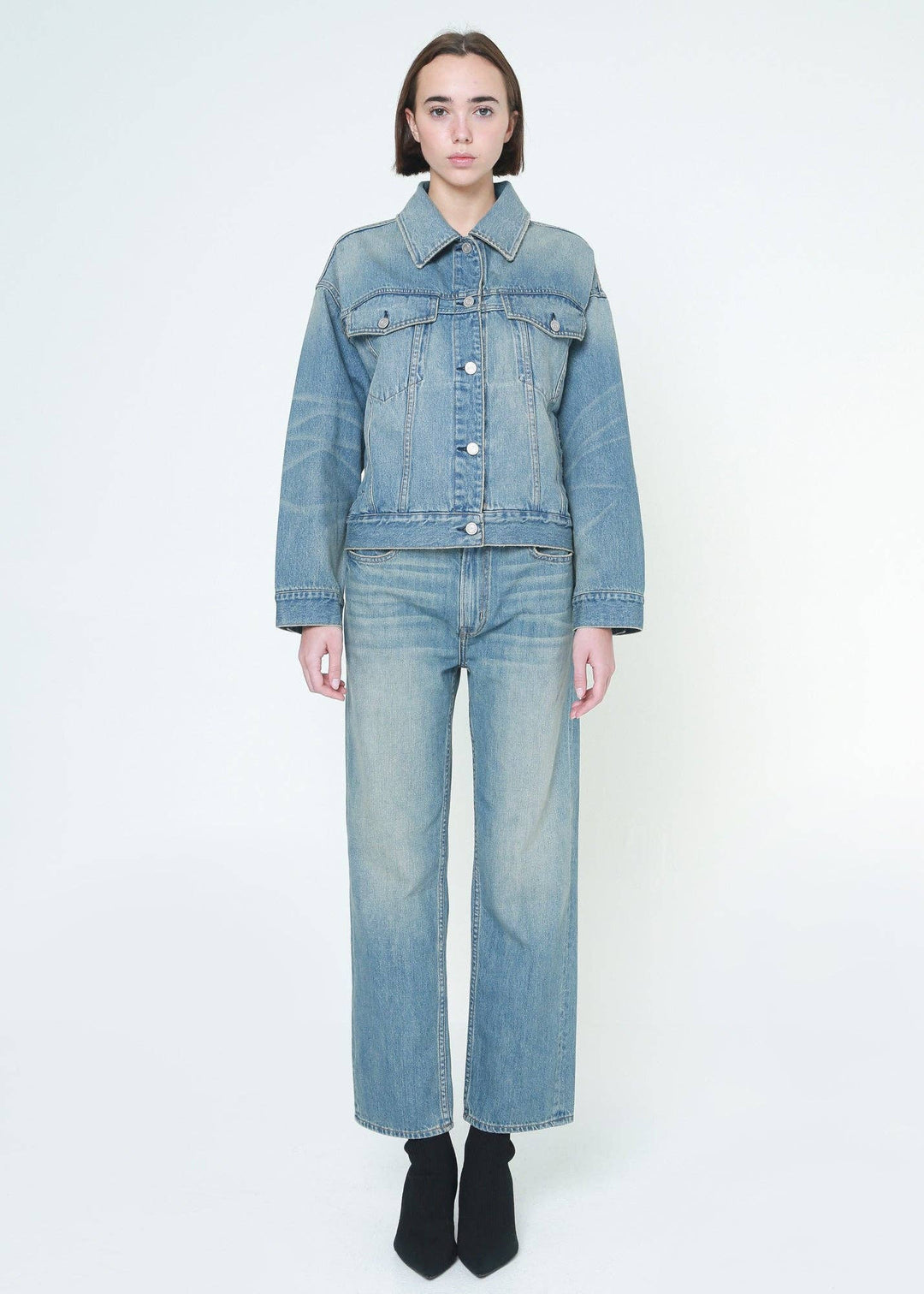 Taylor Boxy Straight Fit Jean - Key West - The Collective Park City