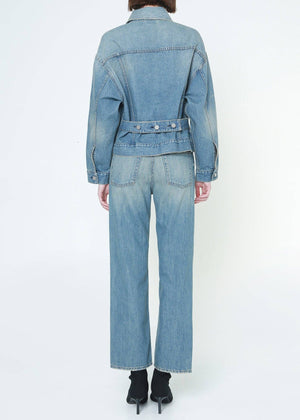 Taylor Boxy Straight Fit Jean - Key West - The Collective Park City