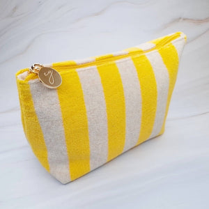 Terry Striped Everything Zip Pouch - The Collective Park City