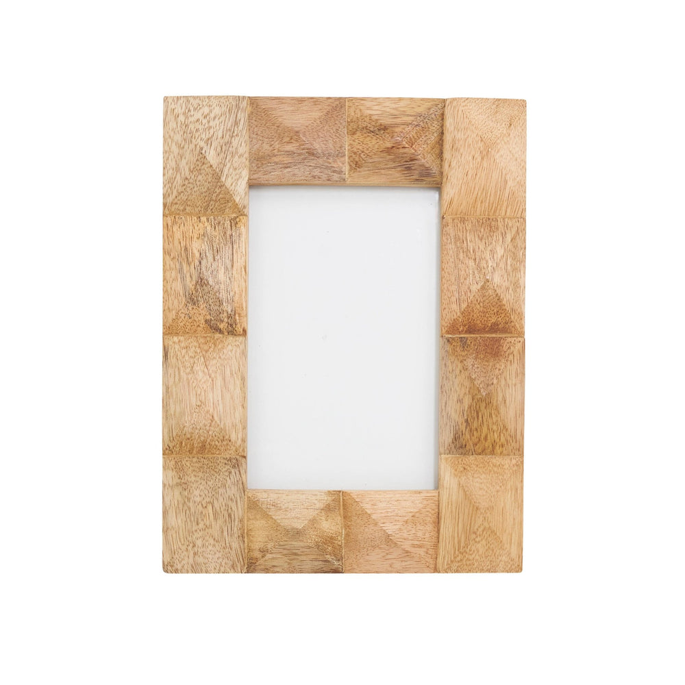 Textured Large Studded Wood Photo Frame - The Collective Park City