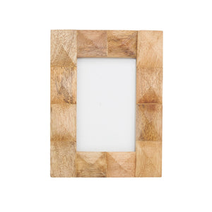 Textured Large Studded Wood Photo Frame - The Collective Park City