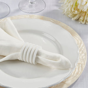Textured Natural Wood Napkin Ring - The Collective Park City