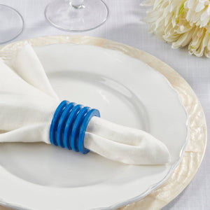 Textured Natural Wood Napkin Ring - The Collective Park City