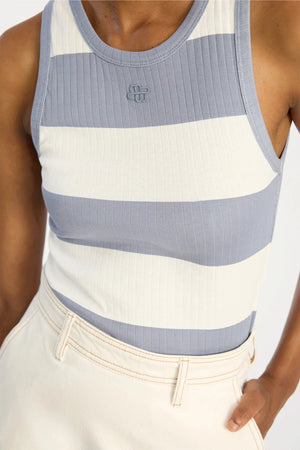 Tezza Tank Top - Blue Stripes - The Collective Park City