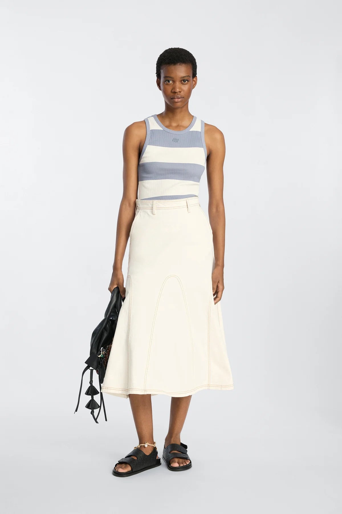 Tezza Tank Top - Blue Stripes - The Collective Park City