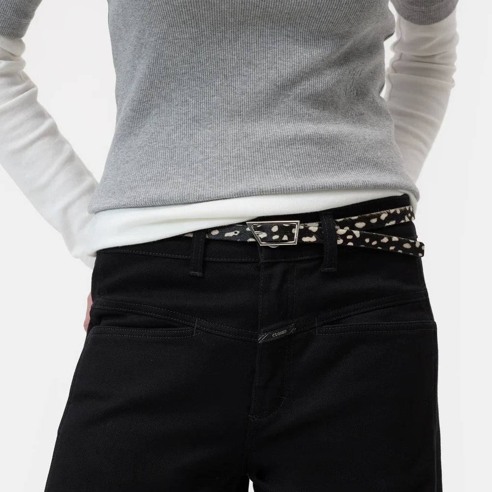 Thin Cowhide Belt - The Collective Park City