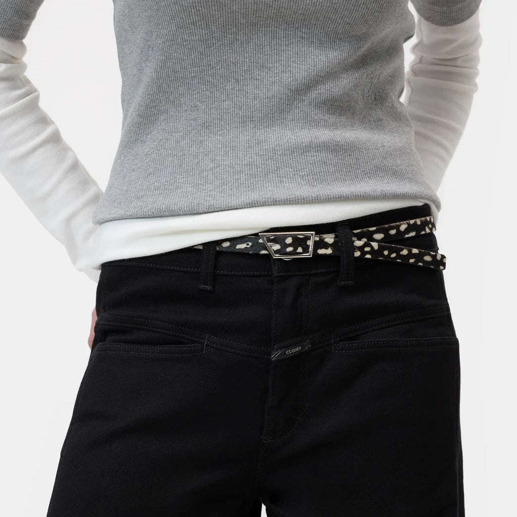 Thin Cowhide Belt - The Collective Park City