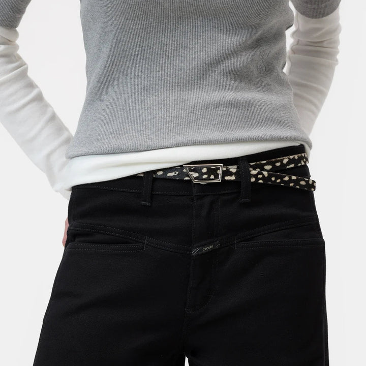 Thin Cowhide Belt - The Collective Park City