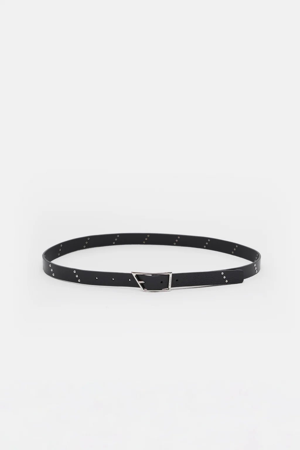 Thin Leather Belt with Studs - The Collective Park City