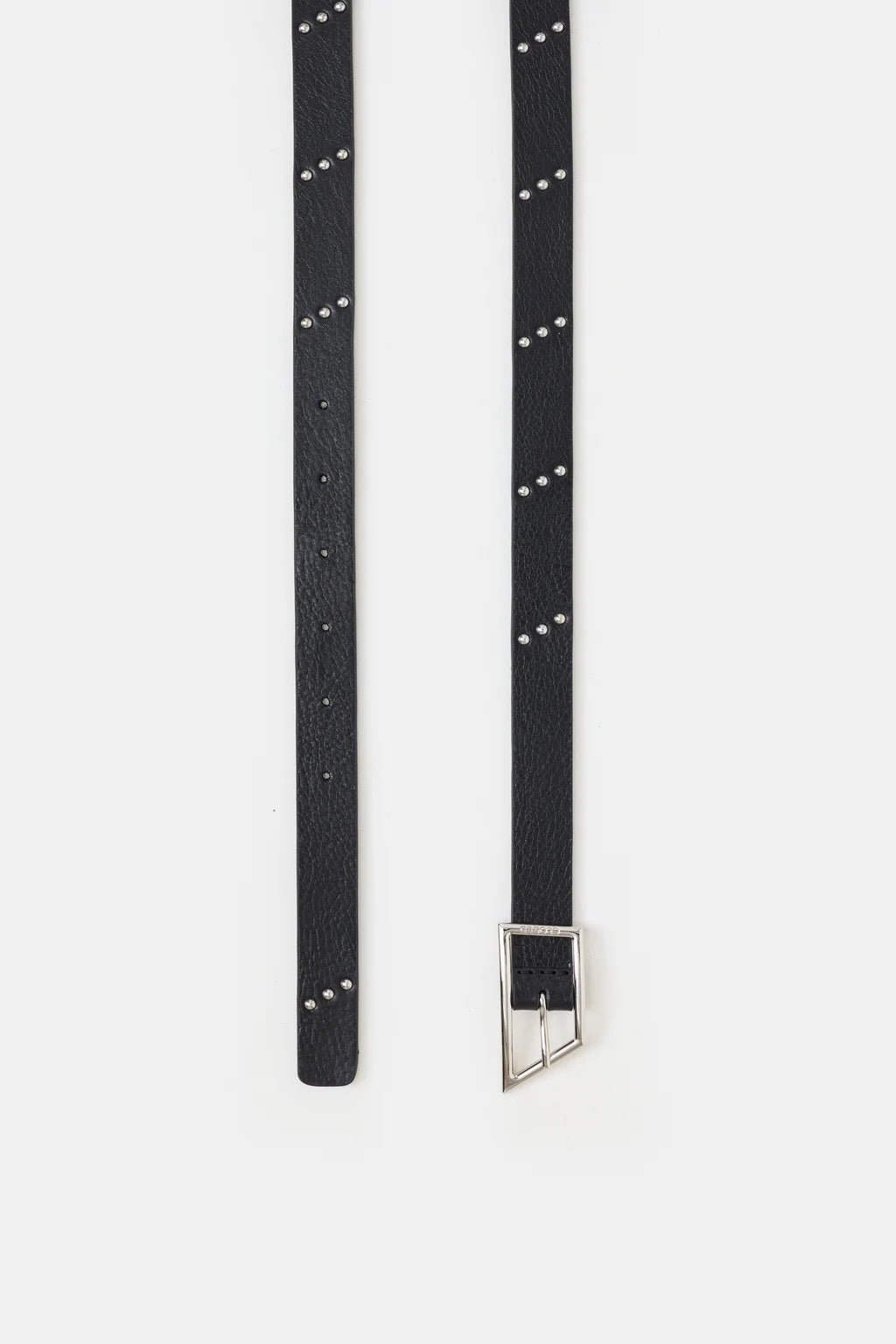 Thin Leather Belt with Studs - The Collective Park City