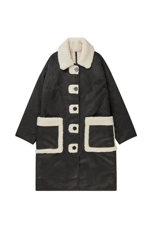 Tibur Shearling Coat - The Collective Park City