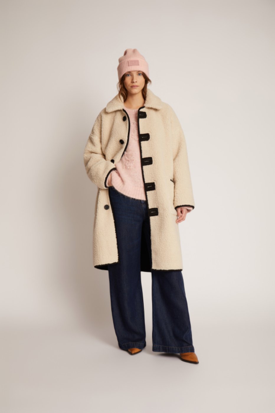 Tibur Shearling Coat - The Collective Park City