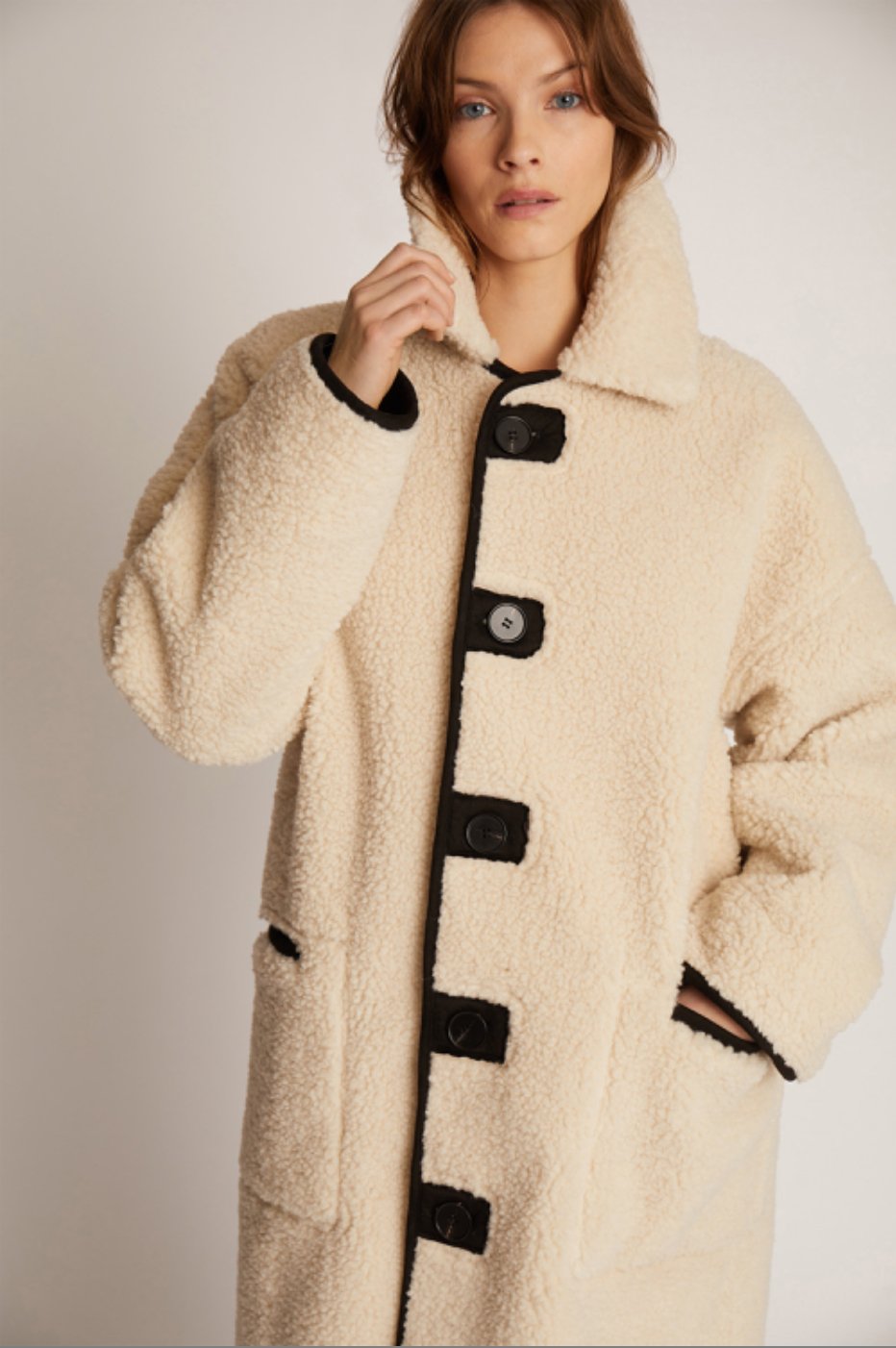 Tibur Shearling Coat - The Collective Park City