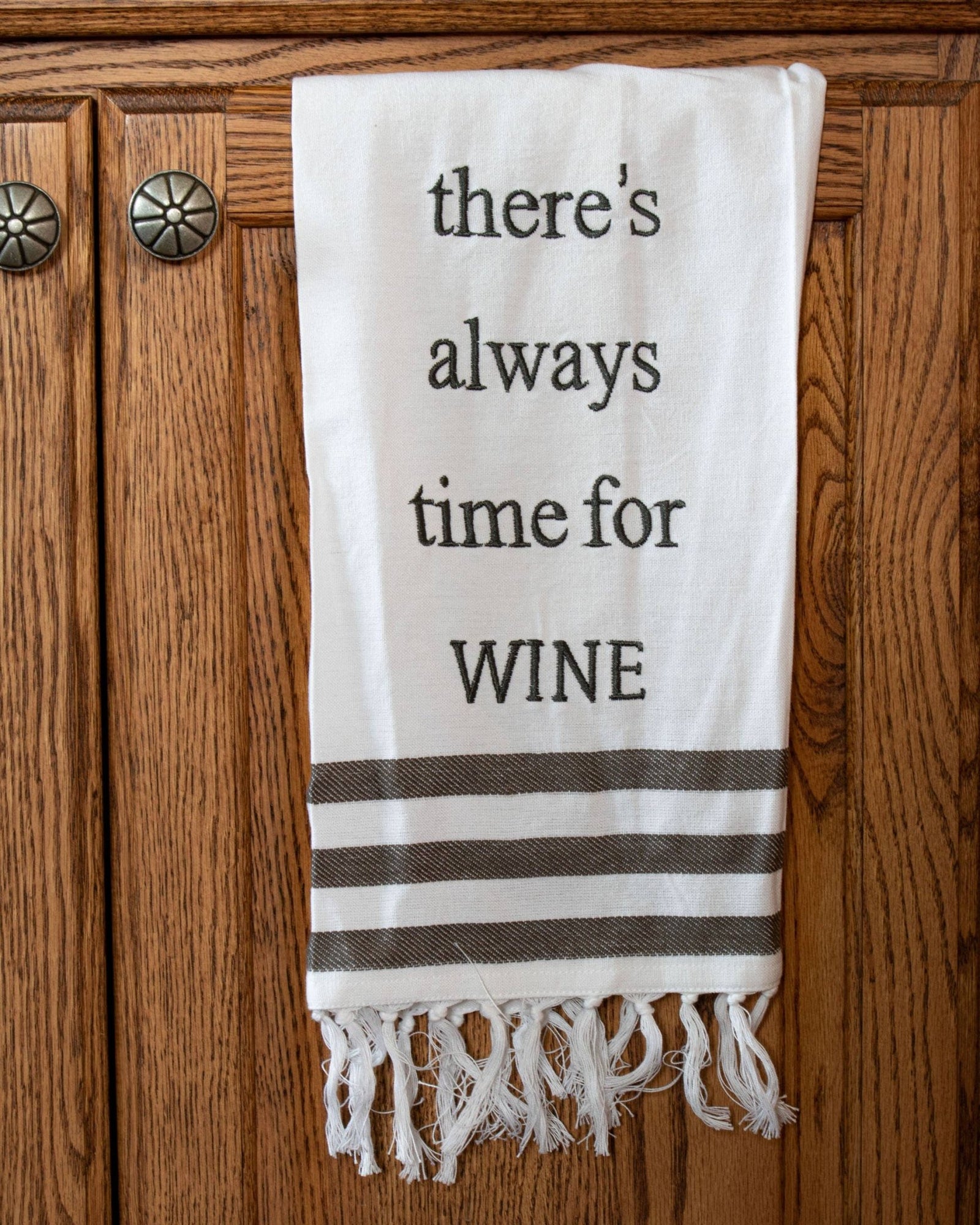 Time For Wine Tea Towel - The Collective Park City