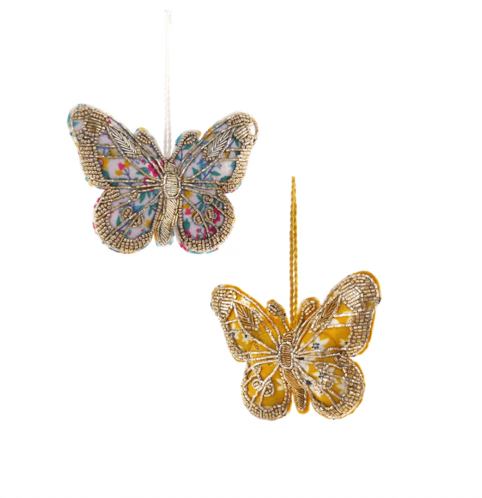 Tinsel Butterfly Ornament - The Collective Park City