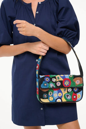 Tommy Beaded Bag - Black Millefiore - The Collective Park City