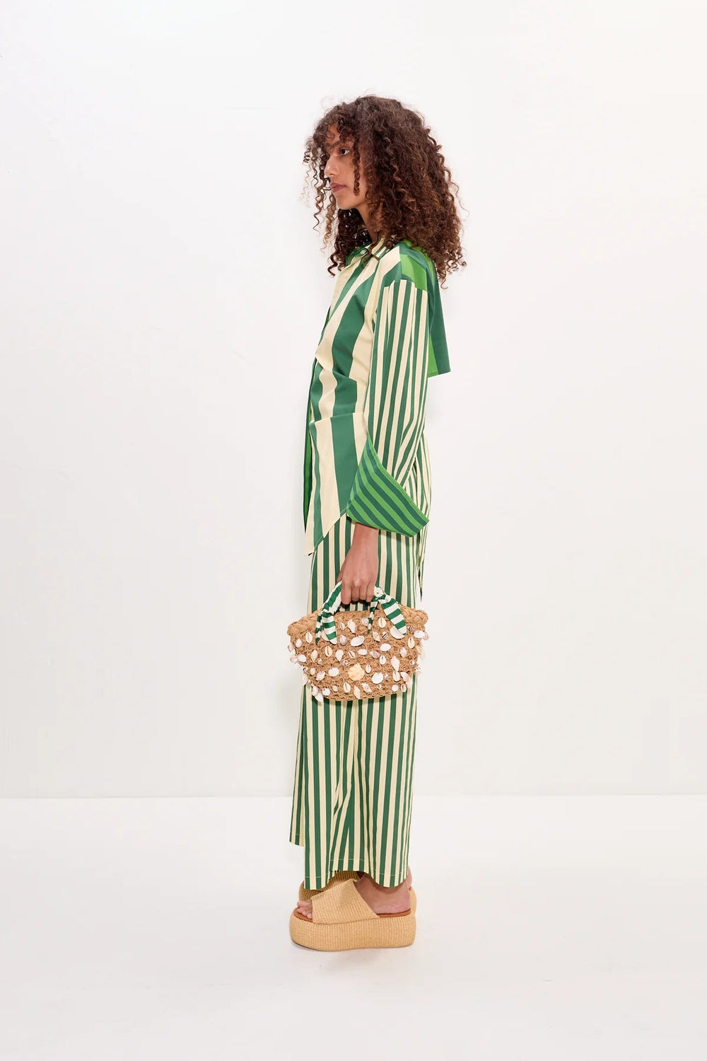 Toni Poplin Wide Leg Cropped Pant - The Collective Park City
