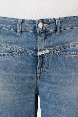 Tori X Barrel Jeans - Mid - Blue - The Collective Park City