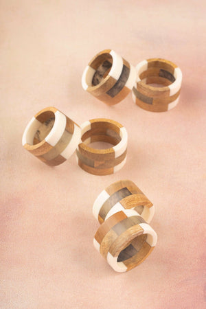 Travis Napkin Rings, Set of 6 - The Collective Park City