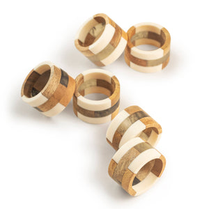 Travis Napkin Rings, Set of 6 - The Collective Park City