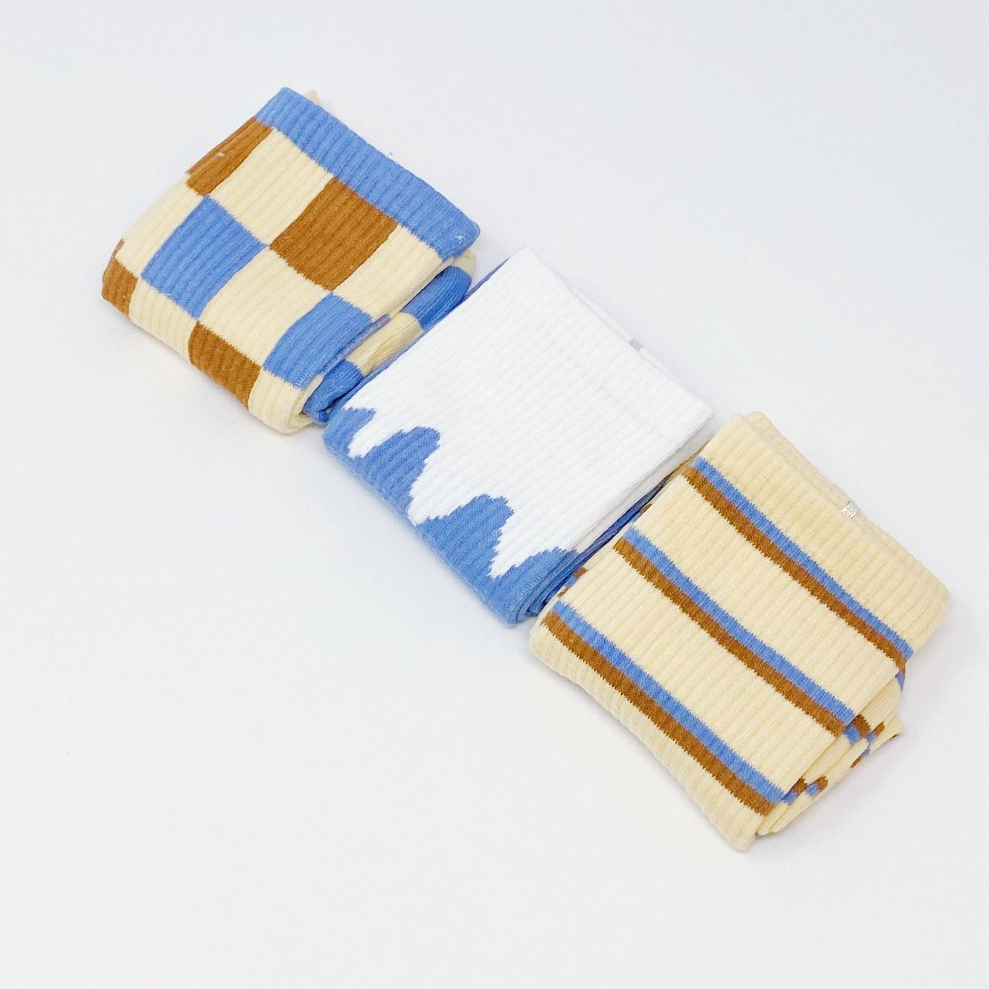 Trendy Pattern Trio Socks - The Collective Park City