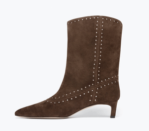 Tricia Studded Suede Boot - The Collective Park City