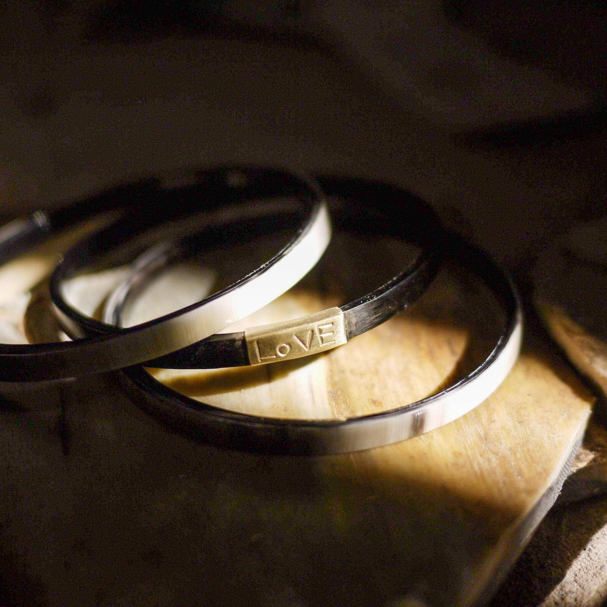 Trinity Horn Bangle - Tortoise: Small - The Collective Park City