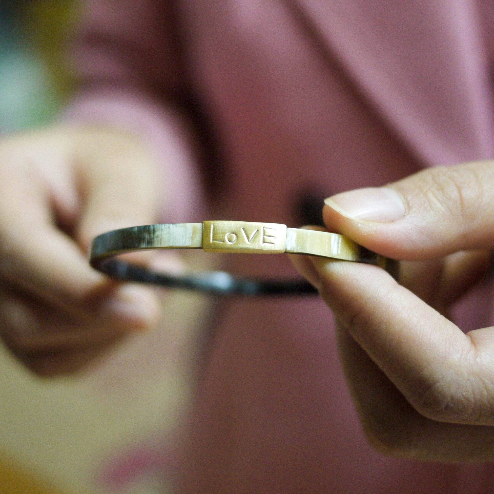 Trinity Horn Bangle - Tortoise: Small - The Collective Park City