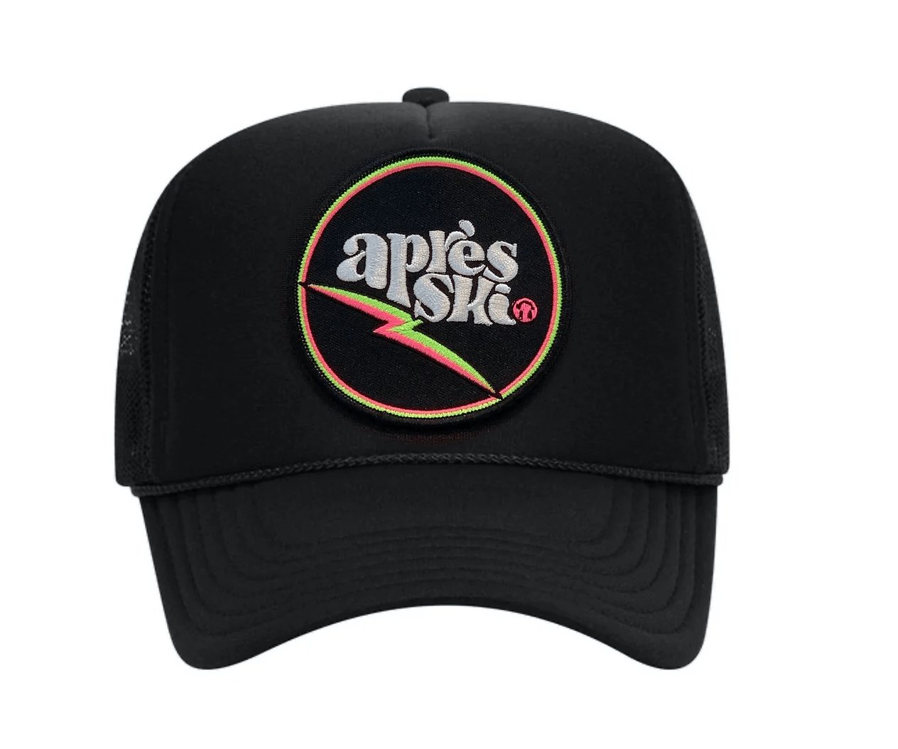 Trucker Hat APRES Black/Neon - The Collective Park City