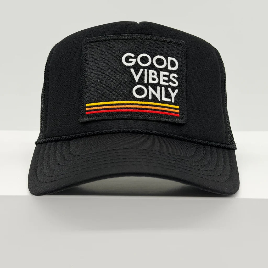 Trucker Hat - GOOD VIBES ONLY - The Collective Park City