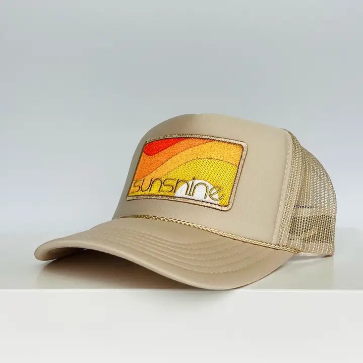 Trucker Hat - SUNSHINE - Tan - The Collective Park City
