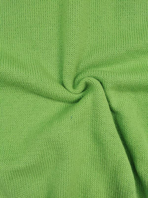 Turtleneck Long Chunky Knit Sweater - ELECTRIC GREEN - The Collective Park City