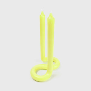 Twist Candle Sticks By Lex Pott - Yellow - The Collective Park City