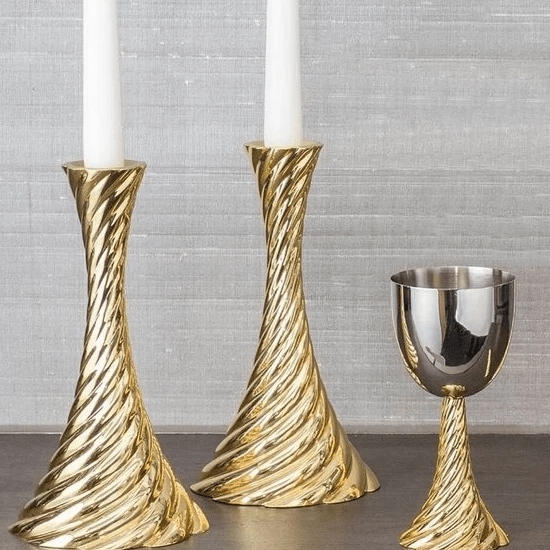 Twist Gold Candleholder - The Collective Park City